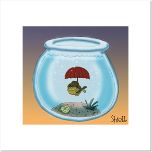 Fish Umbrella Posters and Art